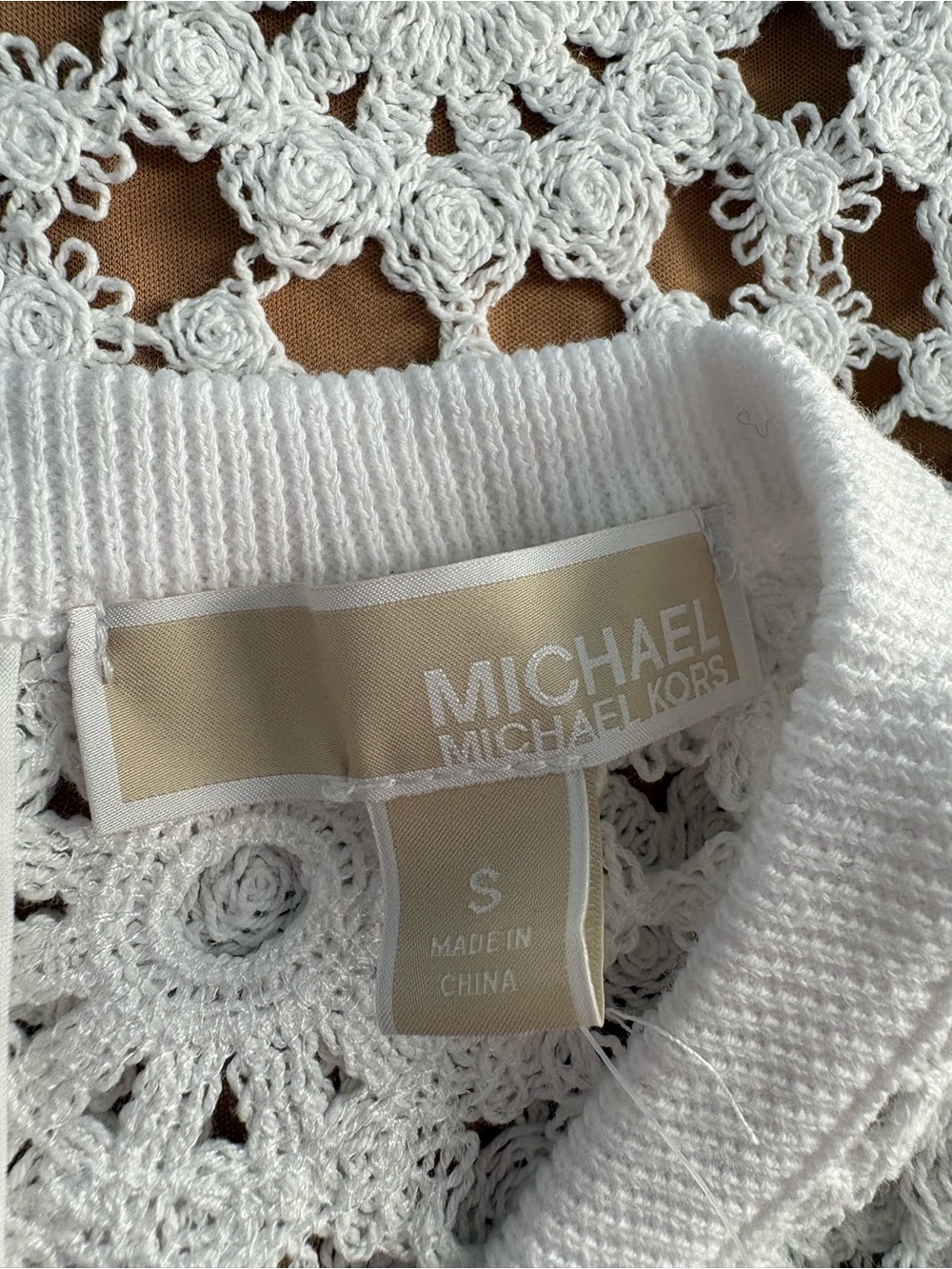 Michael Kors Medallion Floral Lace Crochet Mini Dress NWT - Picture 11 of 12